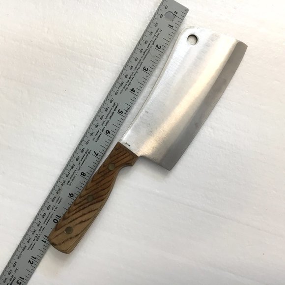 Carvel Hall Stainless Molybdenum Steel Butchers  Meat Cleaver Japan - Picture 12 of 14